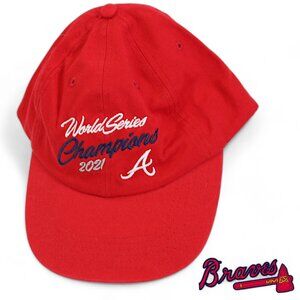 MLB Atlanta Braves World Series Champions 2021 Mens Baseball Cap Hat Red